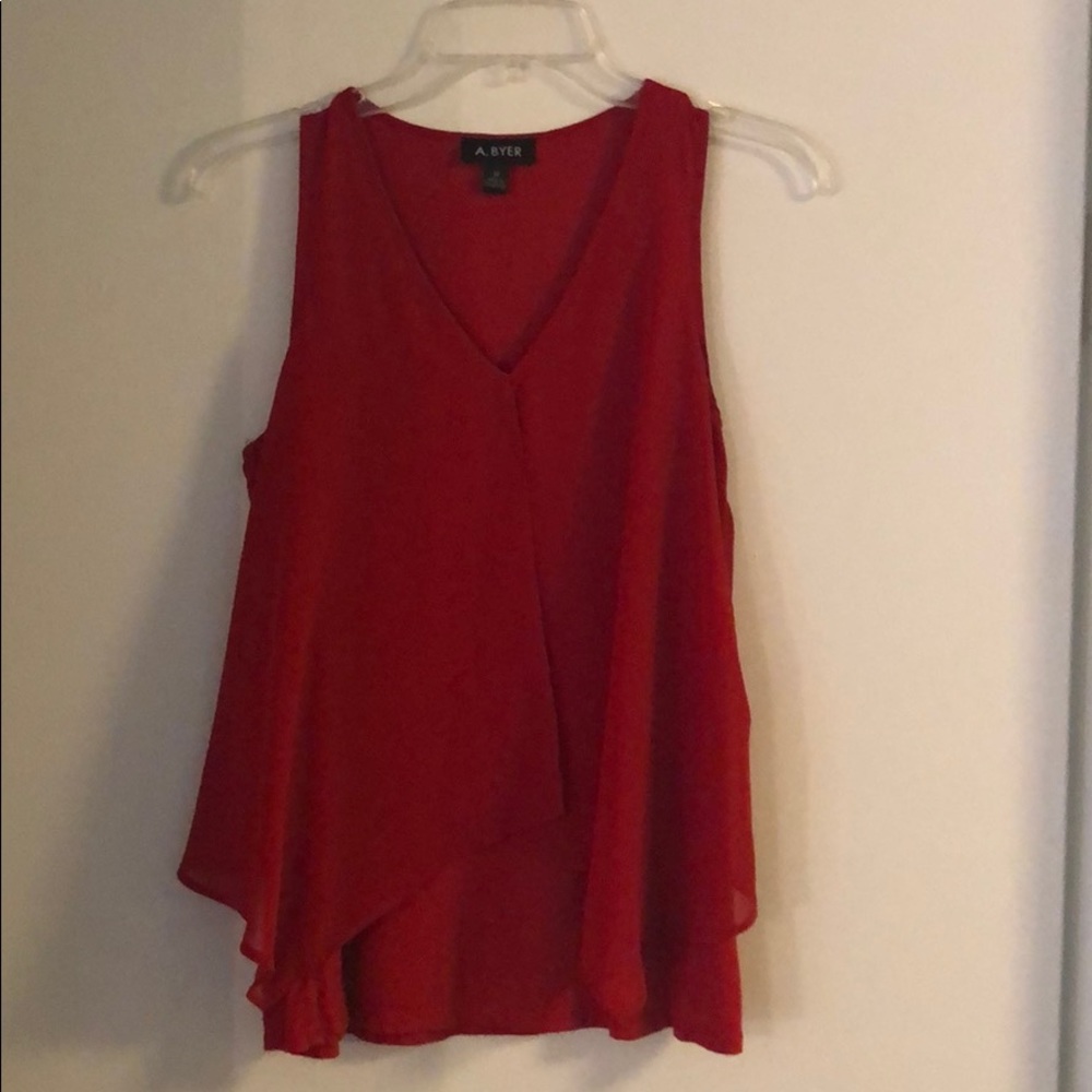 Red blouse